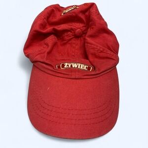Vintage Red Żywiec Beer Embroidered Dad Hat - Polish Brewery Promo Cap